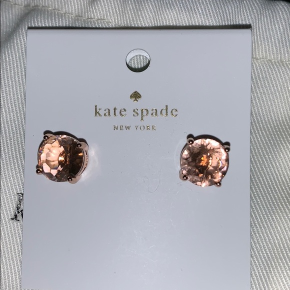kate spade Jewelry - NWT Kate Spade Rose gold Gumdrop Studs